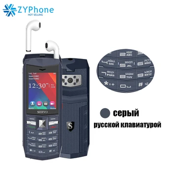 

Original R26 2.4" Mobile Phone with TWS 5.0 Bluetooth Wireless Headphone 3000mAh Power Bank GSM 2 SIM Cellphone Russian Keyboard