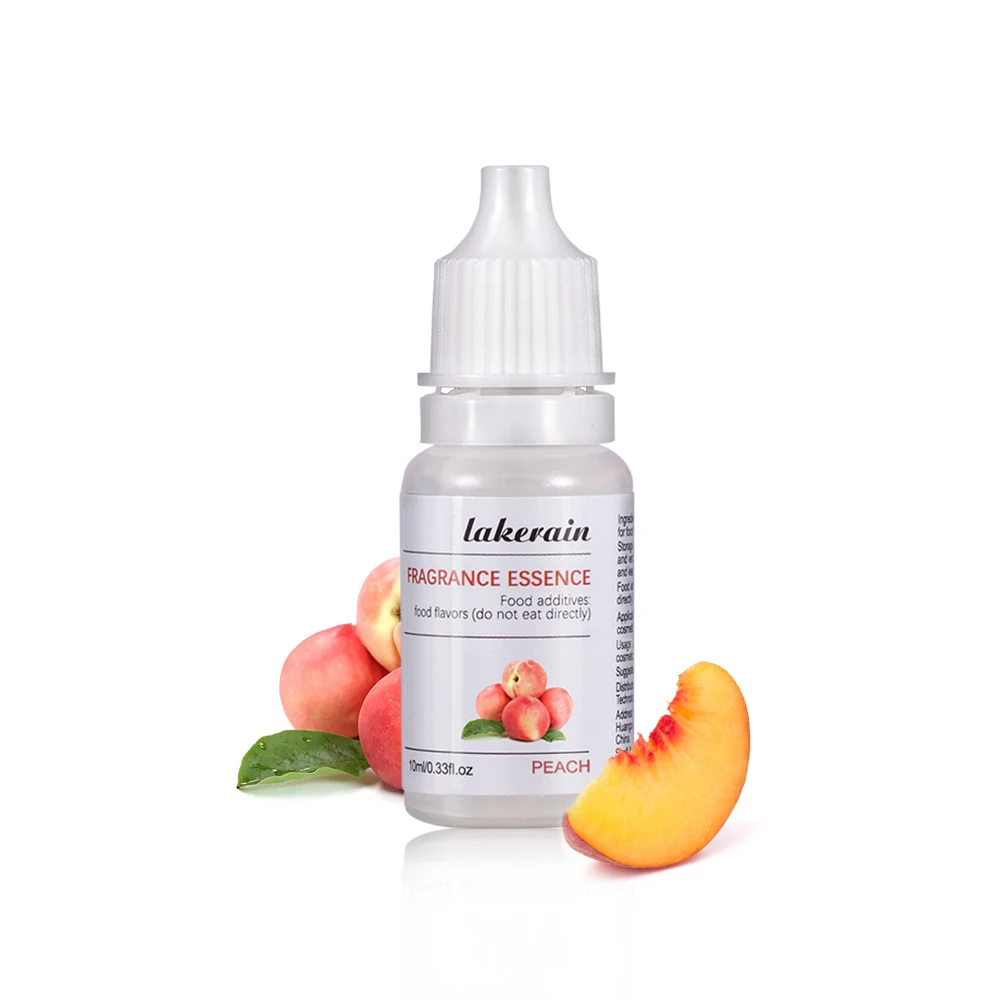 10ml Watermelon Strawberry Coconut Fragrance Oil DIY Lip gloss Essential Oils Cherry Peach Flavor Oil For Lipgloss Soap Making