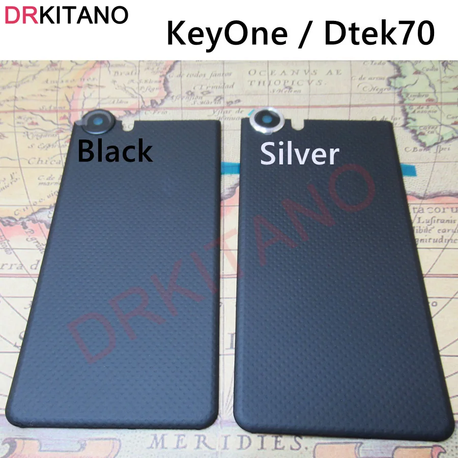 Для BlackBerry Dtek70 Keyone Крышка батарейного отсека задняя дверь Корпус чехол Замена для BlackBerry Keyone задняя крышка батарейного отсека черный серебристый
