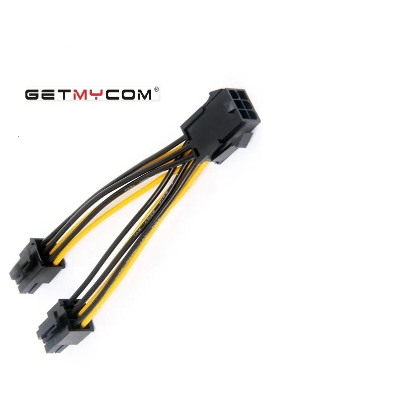 

Кабель для видеокарты Getmycom L3 +, 6 контактов, один на два, 6 P, 10 см, 18 предохранительных проводов
