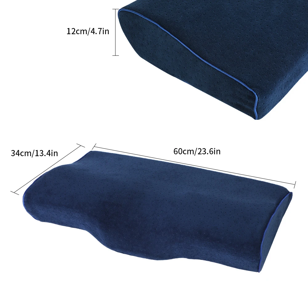 F1 60x34cm Постельные принадлежности из пены с эффектом памяти подушка в форме бабочки Расслабляющая защита шеи Ортопедическая медленный отскок шейки для ухода за здоровьем 50x30 см - Цвет: F1 60x34cm