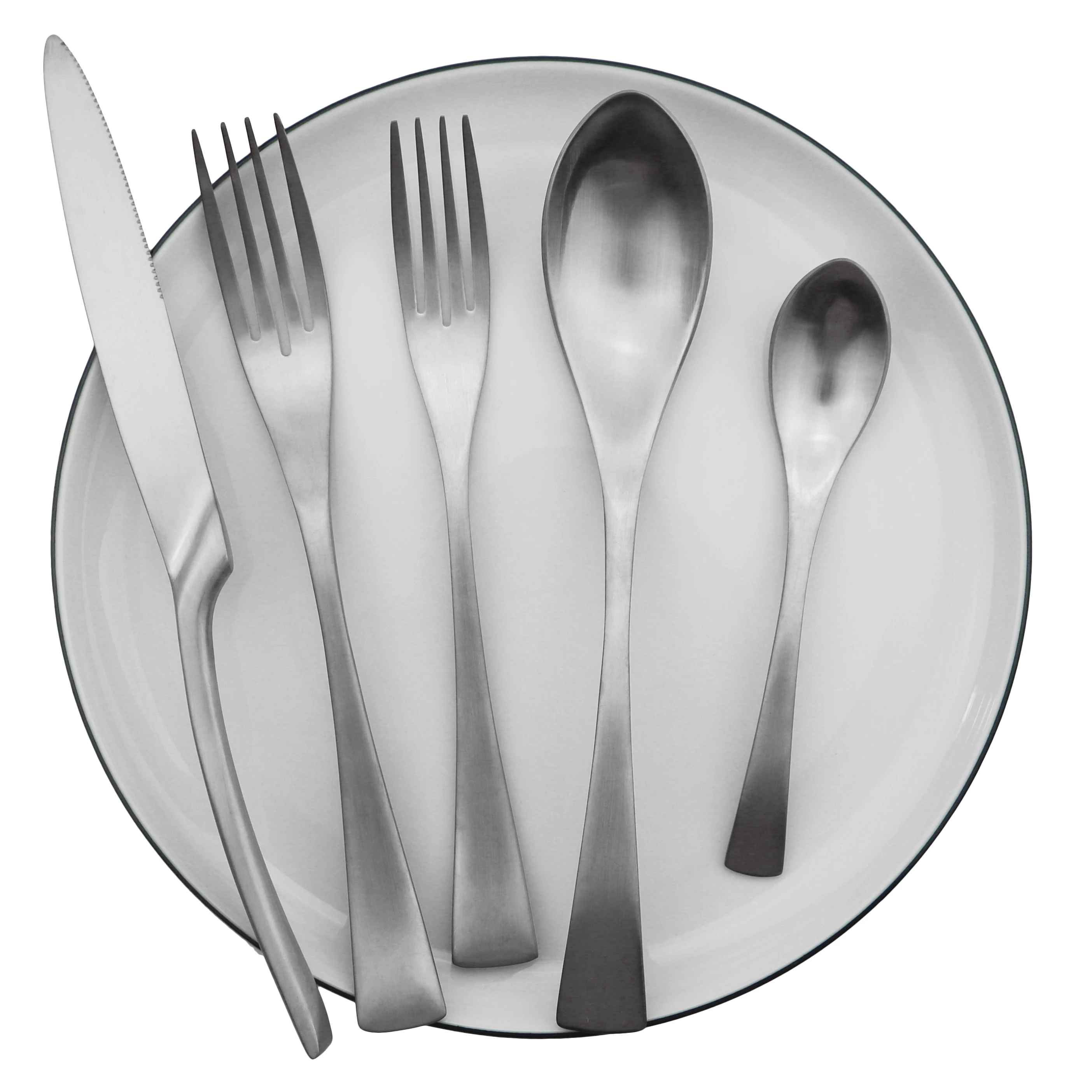 Набор серебряных столовых приборов из нержавеющей стали 18/10|Наборы приборов| |