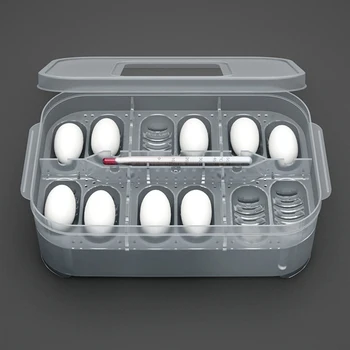 

Practical Plastic 12 Grids Plastic Reptiles Egg Incubator Tray Lizard Snake Eggs Hatcher Box Incubation Tool Terrariums