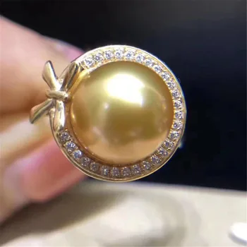 

Classic Sterling Silver 925 Adjustable Ring Accessories Women Wedding Pearl Simple Silver Zircon Ring Jewelry