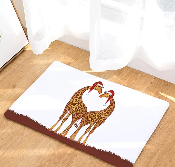 CAMMITEVER Жираф животных коврик с принтами области ковер для чистки ковров, для дома дверь пола декоративный коврик