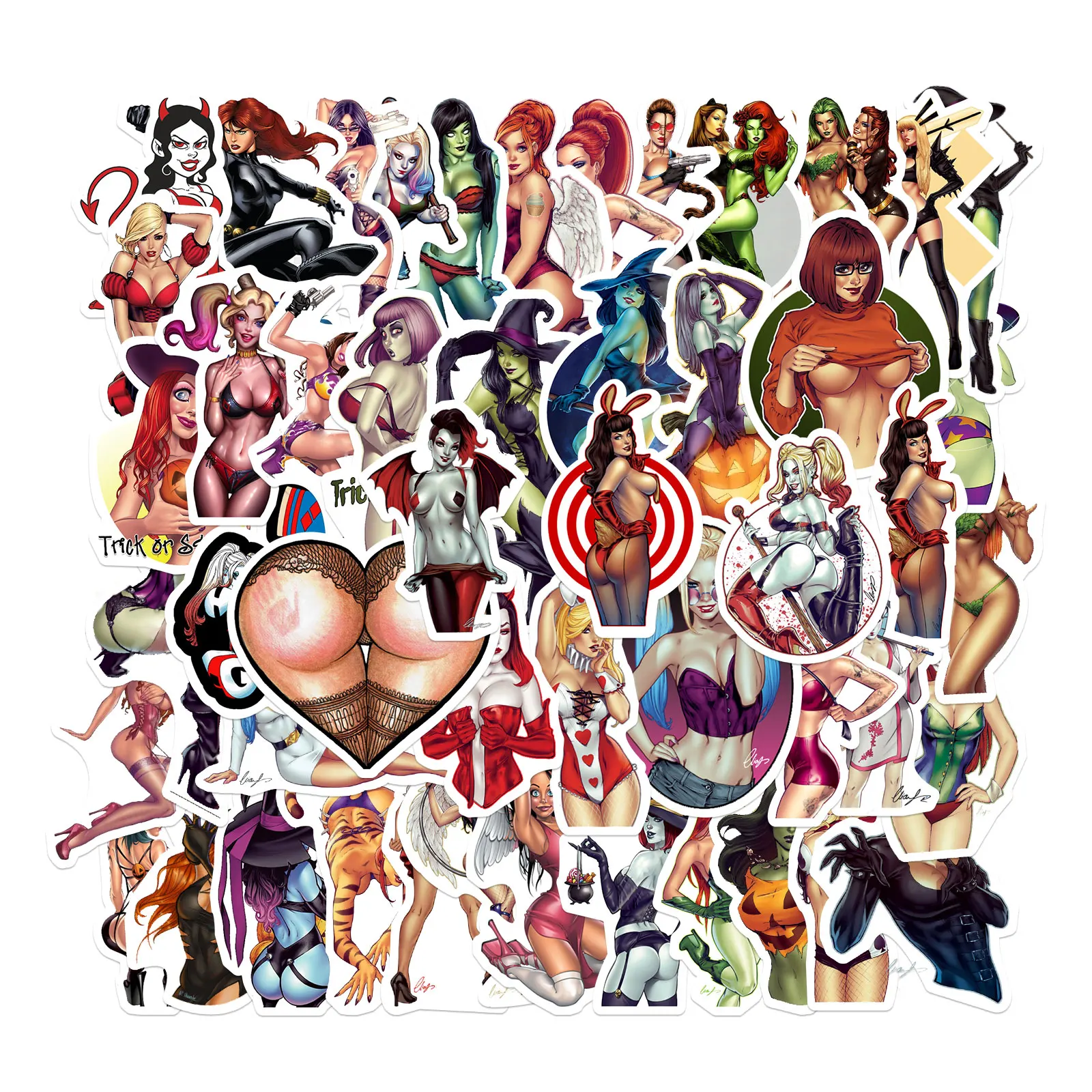 

Стикеры для ноутбука, чемодана, скейтборда, 10/50 шт.