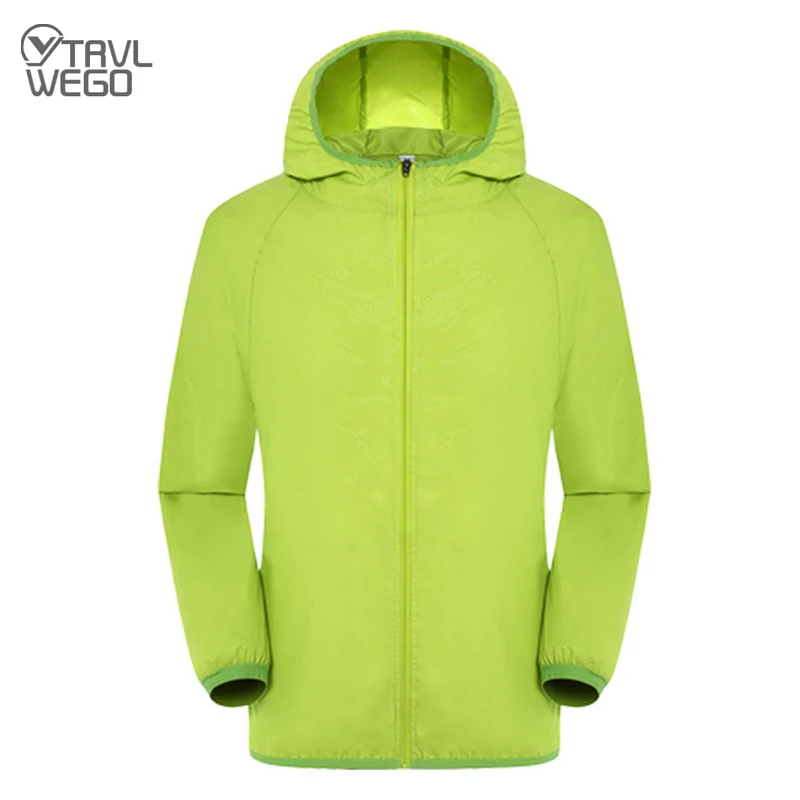 Trvlwego Outdoor Running Camping Escursionismo Bike Sport Jacket Uv Proof Ultralight Waterproof Windbreaker Light Rain Proof Coat
