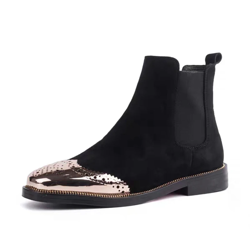 

2019 women's boots autumn and winter short Ankle boots sleek minimalist comfort flat Flock boots