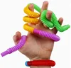 Colorful Tubes Fidget Toys Folding Autism Adults Sensory Stress Relief Simple Toys for Adults Children Funny Antistress Toy 3