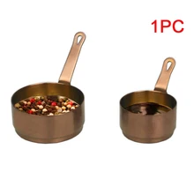 Мини-суповая кастрюля с плоским дном из нержавеющей стали для подогрева молока соус сковорода фондю кухня с ручкой портативное масло для домашнего использования круглый