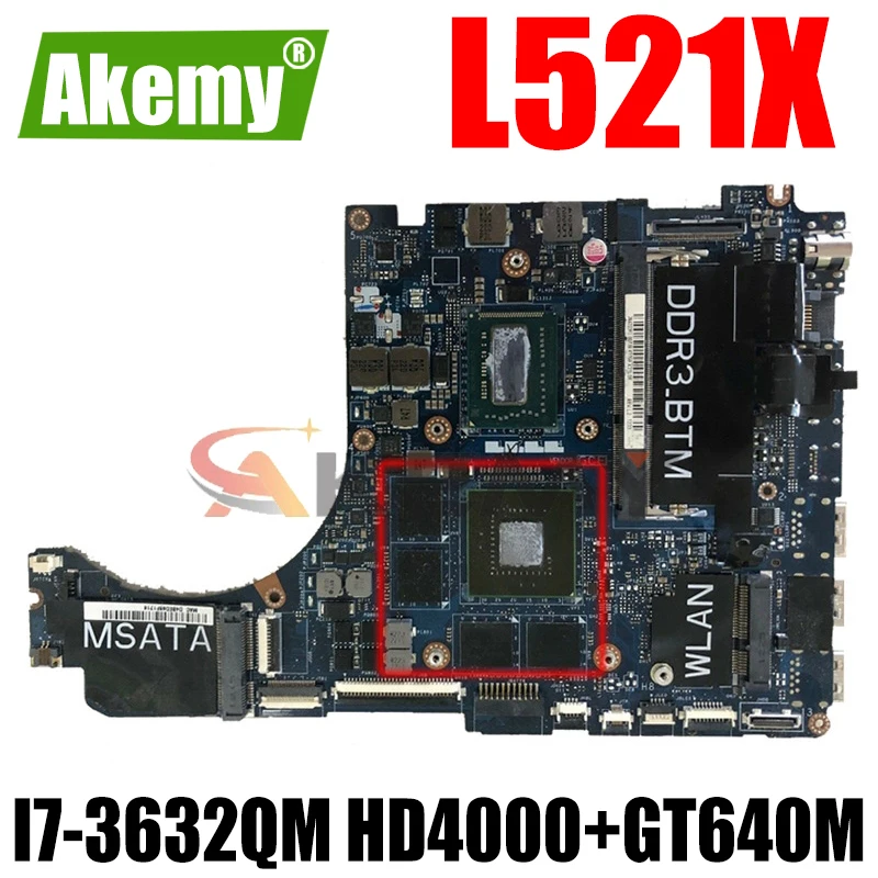 CN-0TRPPH 0TRPPH QBL00 LA-7851P для dell XPS 15 L521X 6 дюймов материнская плата ноутбука I7-3632QM HD4000 + GT640M