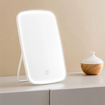 

USB Touch Control Makeup Mirror LED Natural Light USB Refill Angle Adjustable Touch Control Brightness Dimmable Lights Women