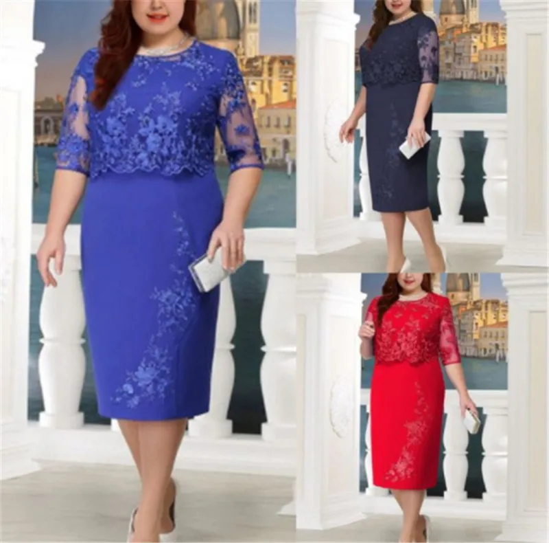 Mayata 5XL женское летнее осеннее платье большого размера элегантное кружевное платье для женщин большие размеры Вечерние платья vestido Большие размеры