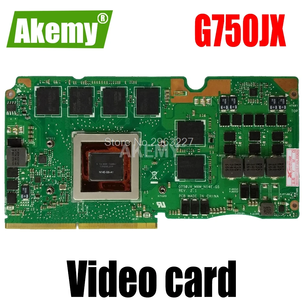 GTX 770M 3GB N14E-GS-A1 VGA карта для For Asus ROG G750Y47JX-BL G750J G750JX ноутбука GeForce Видеокарта |
