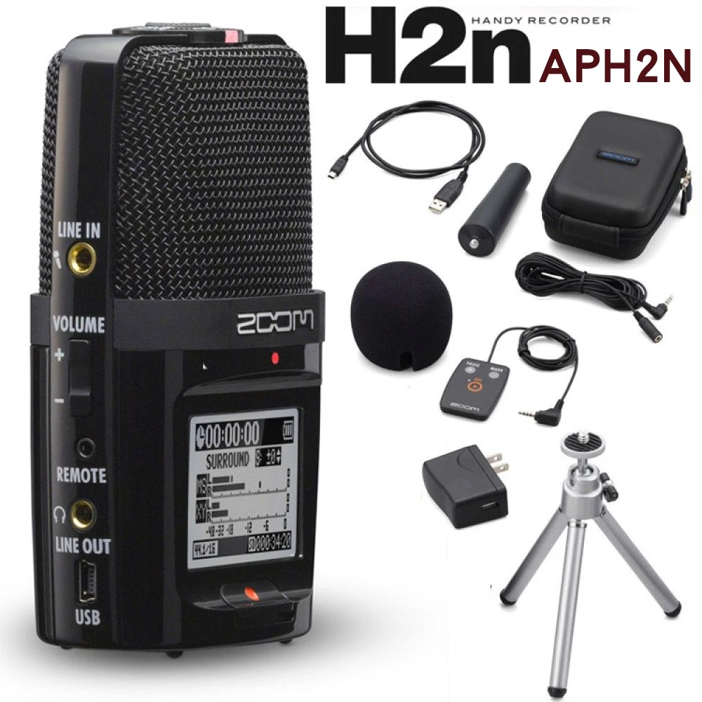 Beleefd fusie Politiebureau Originele Zoom H2N Handy Recorder Draagbare Digitale Audio Record Stereo  Microfoon Pk Tascam|Microfoons| - AliExpress