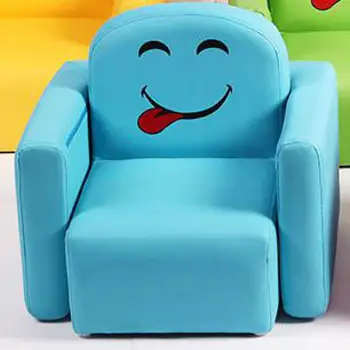 

Children's Sofa Seat Solid Wood Combination Dismantling And Washing Leather Art Single Stand Lazy Baby Lovely Cartoon Small Sofa