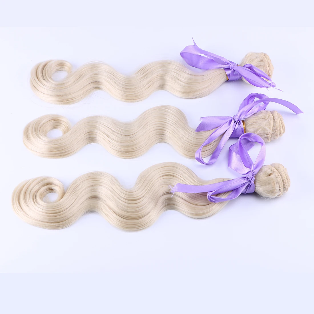 16-26 inches 100g/piece High Temperature Fiber Hair Extensions Color 613 Synthetic Hair Weft Body Wave Hair Bundles for Women 16-26 inches 100g/piece High Temperature Fiber Hair Extensions Color 613 Synthetic Hair Weft Body Wave Hair Bundles for Women