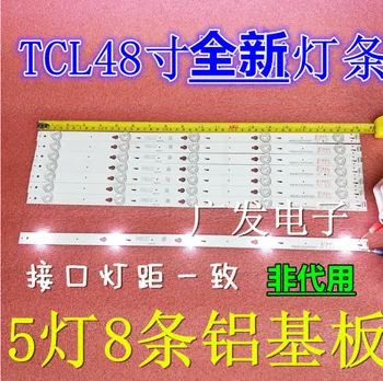 

8pcs/lot 100% new LED Backlight For TCL B48A558U858 D48A710/810 L48F3800A 48HR330M05A1 V2 L48F1620E L48F3800A 490mm 5 LEDs