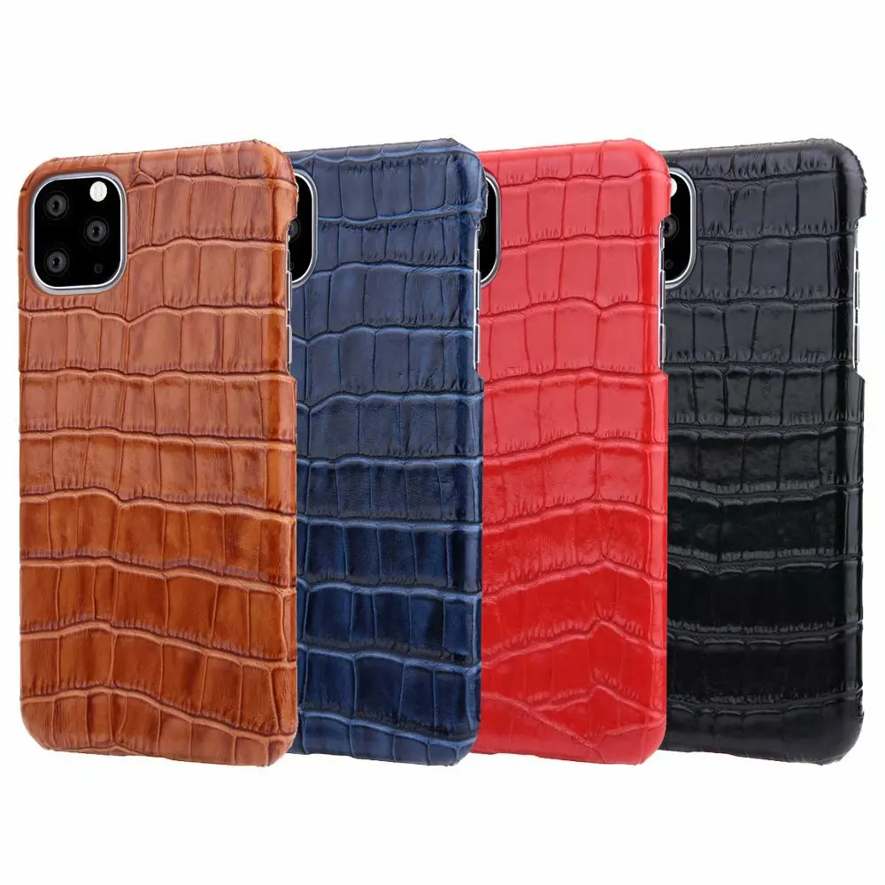 Новинка 2020 задняя крышка из натуральной кожи чехол для телефона с крокодиловой