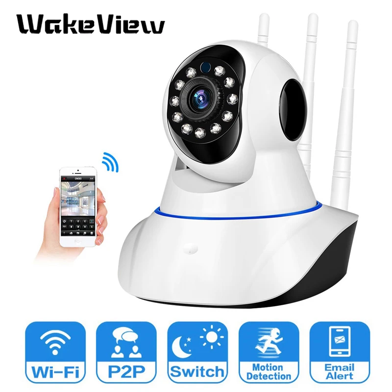 Камера видеонаблюдения WakeView 1080P Wi Fi HD Pan Tilt беспроводная IP двусторонняя
