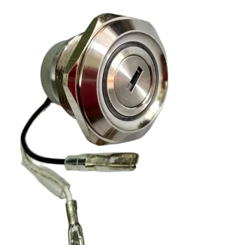 

Red/ Green Double Color 30mm 2 Position Metal 12V 24V 6V Illumination Key Lock Switch