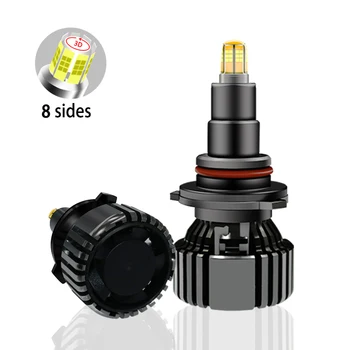 

2020 New 360 Angle 8-facet LED Car Light H1 H3 H4 H7 H8/H11 9005 9006 9012 Car LED Headlight 50 / 90W Car LED Headlight
