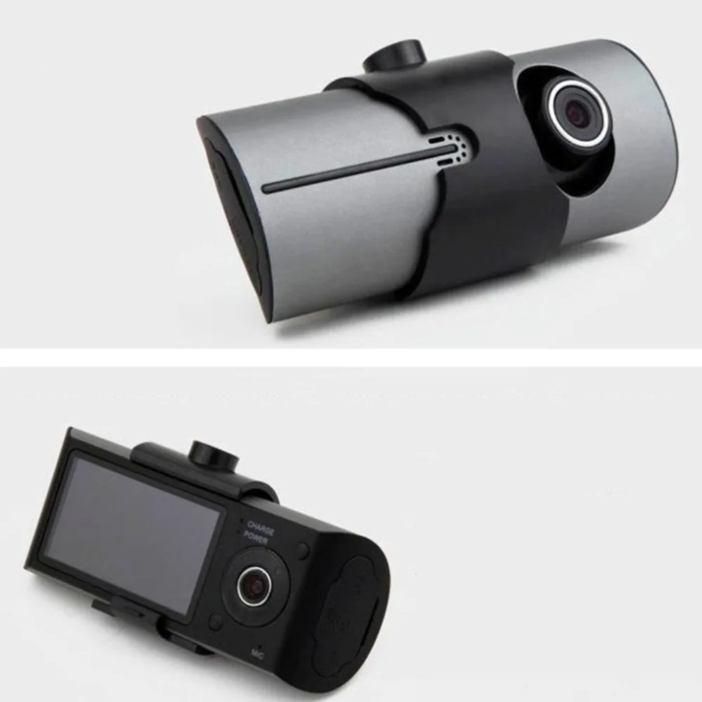 2.7-Inch Screen Dual Recording With Gps Track Driving Recorder R300 Dual-Lens Vehicle Front Driving Recorder