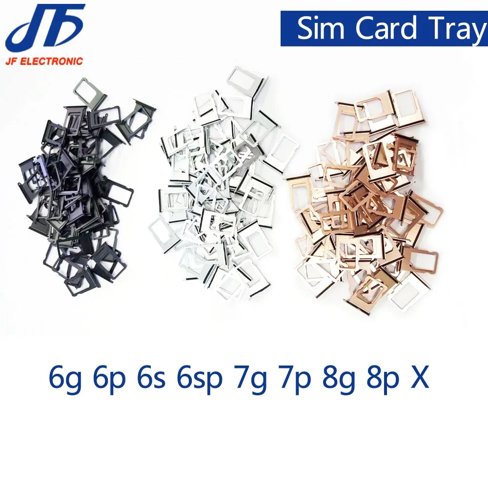 Держатель слота для Sim карты запасная деталь 50 шт./лот iPhone 5g 6 6g 6s plus 7 7g 7plus 8 8g X