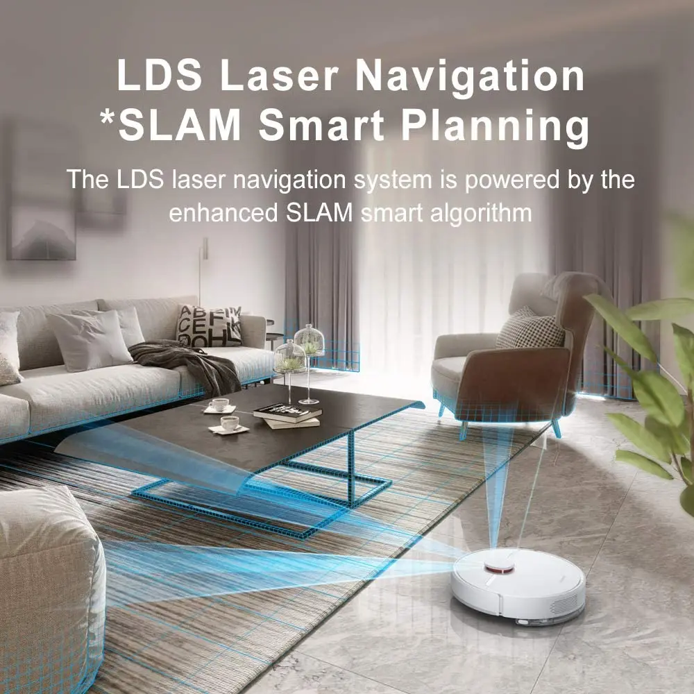 US $323.99 DreameTech D9 Robot Vacuum Cleaner Sweeping Mopping 2In1 APP Control NA Version 3000Pa Suction Power For Carpet Hard Floor