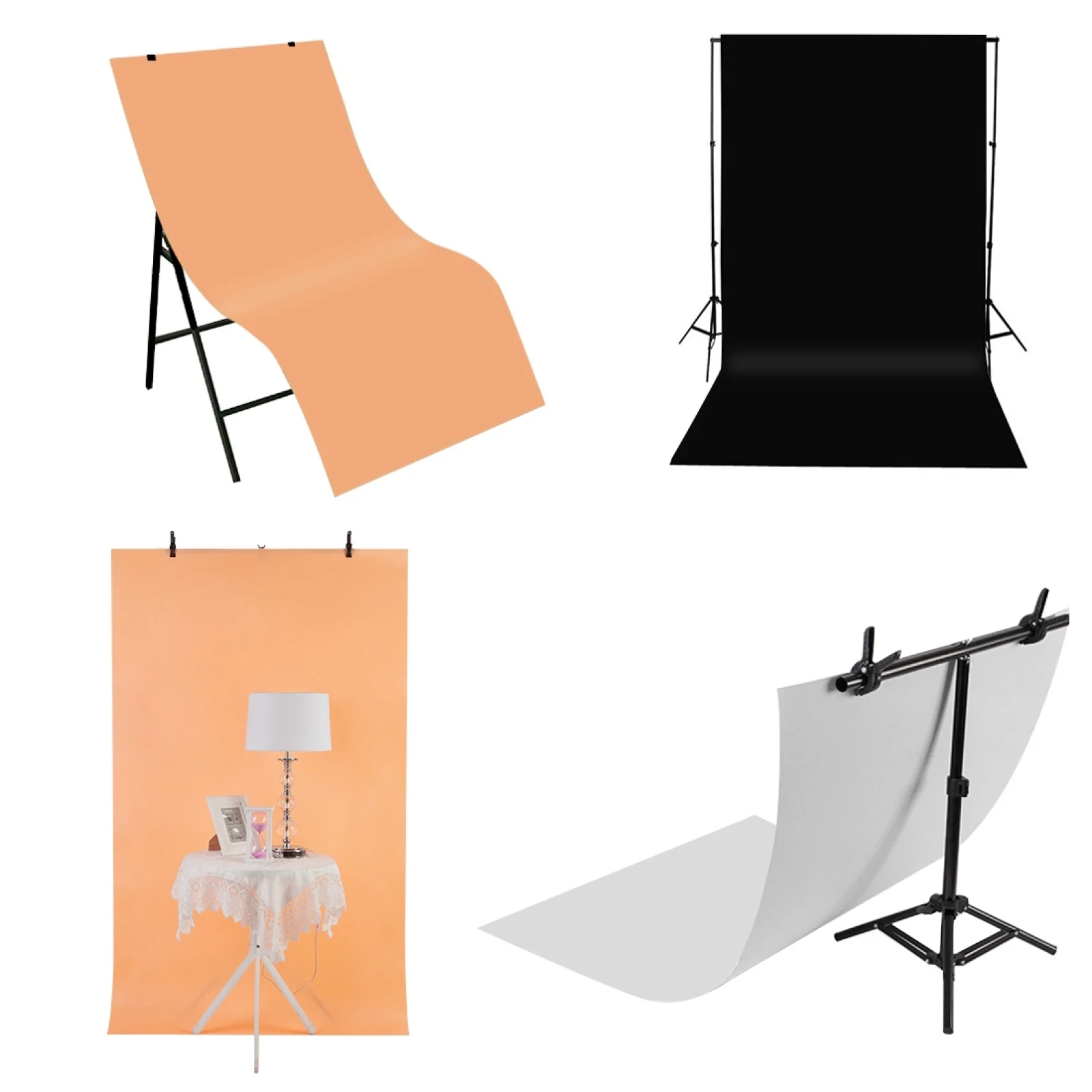 Photo Backdrop Photography Background PVC Paper Kits For Studio Tent Box Size: 156cm x 80cm / 121cm x 58cm