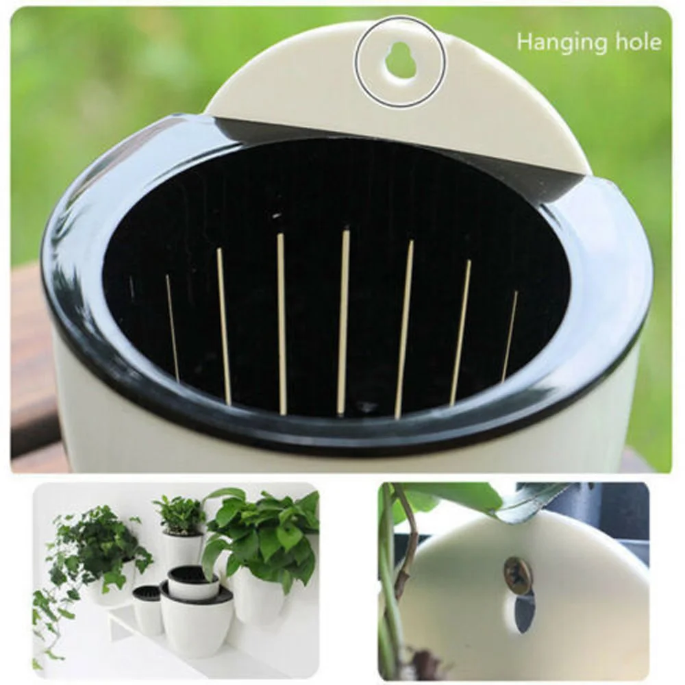 Самополивающееся растение цветочный горшок настенный пластиковый плантатор Дом