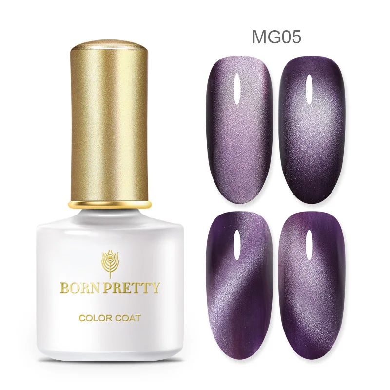 BP-MG05 BORN PRETTY 3D глаз хамелеона кота УФ-гель для ногтей Auroras эффект ногтей магнитный гель замочить от гель лак черная основа нужно 6 мл - Цвет: BP-MG05