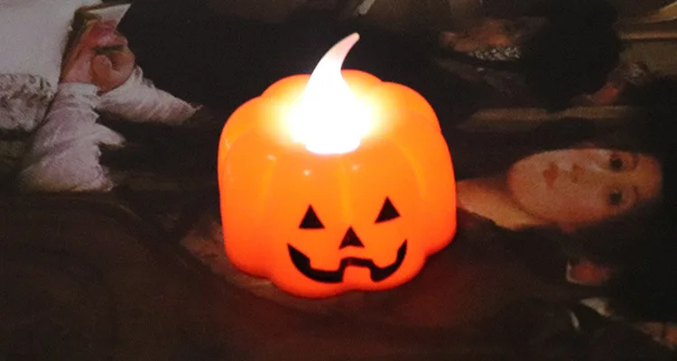 Классическая свечка фонарь в форме тыквы дизайн маленький светодиодный Прочный Крытый свечи Лампа фонарь декор для Хэллоуина, вечеринки