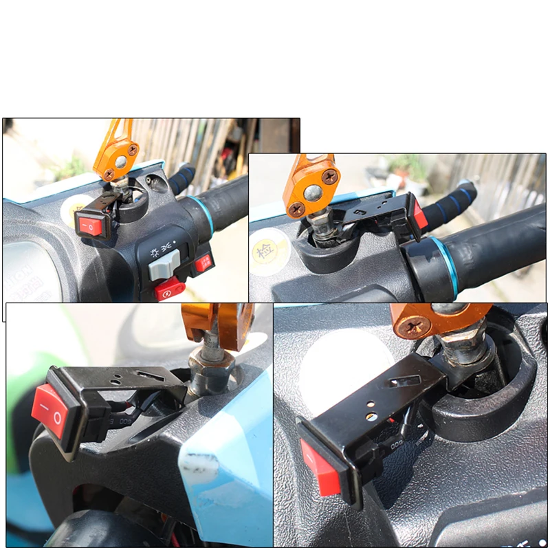 Универсальный модифицированный медный провод фар переключатель противотуманных фар переключатель для мотоцикла, электрический автомобиль, ATV