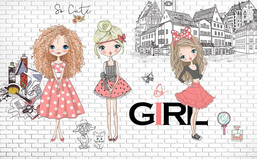 de roupas pintados à mão moda meninas