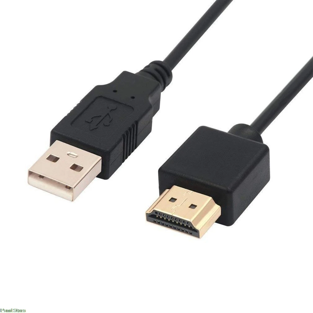 0,5 метров портативный размер высокая точность USB к HDMI кабель Мужской зарядное устройство кабель сплиттер адаптер для HDTV PlayStation 3 DVD