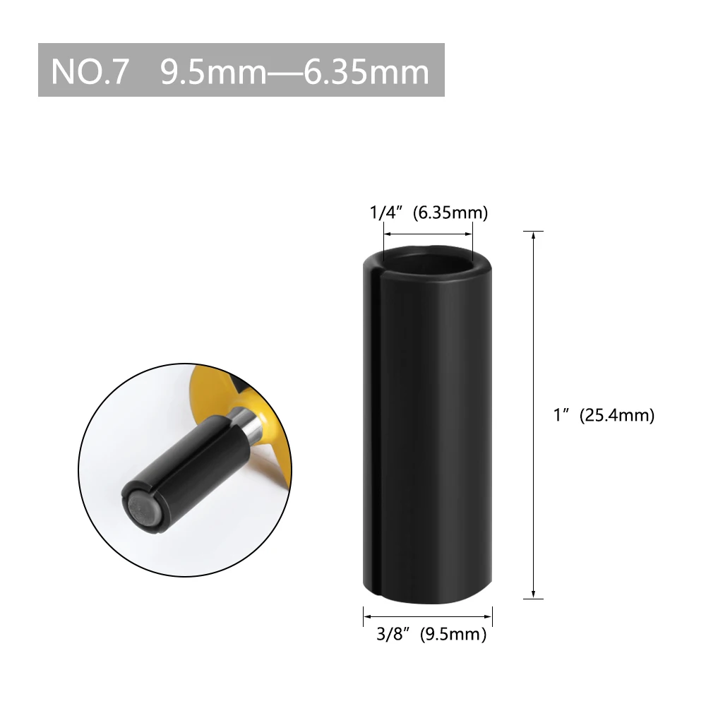 LA VIE 1pc CNC Router Bit Hohe Präzision Adapter Collet Fräsen Cutter Werkzeug Adapter Halter 6mm 6,35mm 8mm 10mm 12mm 12,7mm 4001 – Detail 9