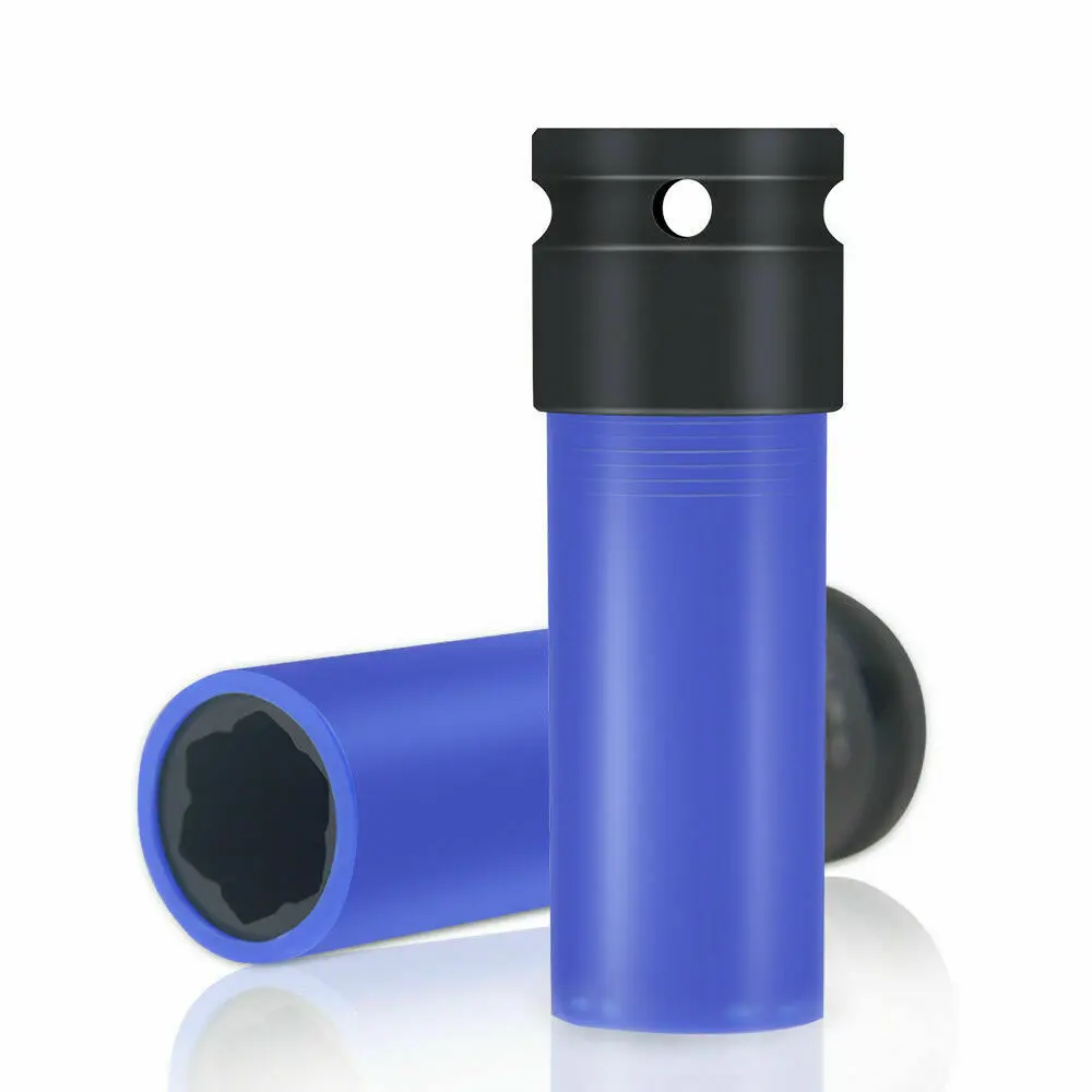 17mm 1/2" Drive Non-Marring Wheel Lug Nut Bolts Socket With Protective - Foto 2