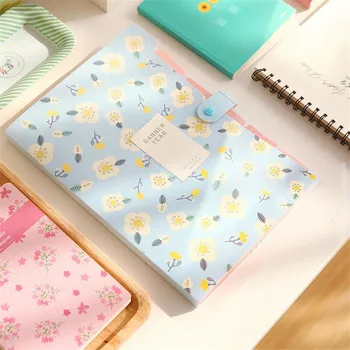 

Small Fresh Floral Office Multi layer File Storage Information Folder Student Office Supplies Finishing Storage Folder