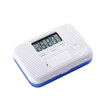 

Pockets Mini Pill Box Case Electronic Timer Alarm Clock Reminder Medicine Store Multifunctional QP2