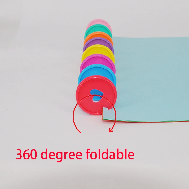 22pcs 35mm Mushroom Hole Binding Discs Notebook Plastic Binding Buckle Planner Disc Binder Mushroom Rings Binder Office Supplies