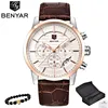 BENYAR Top Brand Luxury Stainless Steel Watch Men Business Casual Quartz Watch Military Wristwatch Waterproof Sport Relogio 2022 ► Photo 1/6