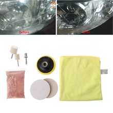 8 Pcs Car Glass Windshield Rear Side Window Scratch Remover Polishing Pads Repair Kit