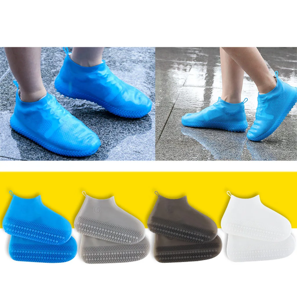 1X Anti Slip Shoe Cover Overshoes Washable Boot Shoes Protector Bags Supplies LA