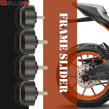 

Motorcycle Front Rear Fork Frame Slider Protector Frame Slider New Wheel Frame Slide FOR KTM RC 390 2014 2015 2016-2018 2017