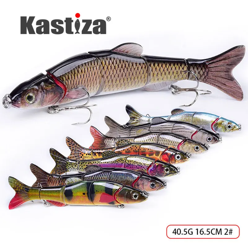 

1pc Fishing Lures Hard bait Jointed Swimbait Wobblers Pike bass Lure Fishing Bait 16.5cm 40g 5 Segments Crankbait Fishing tackle