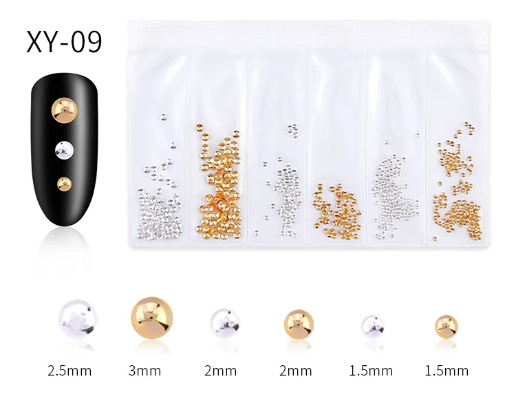 PinPai brand 3d metal nail art decoration 10 kinds gold nail jewelry decoration