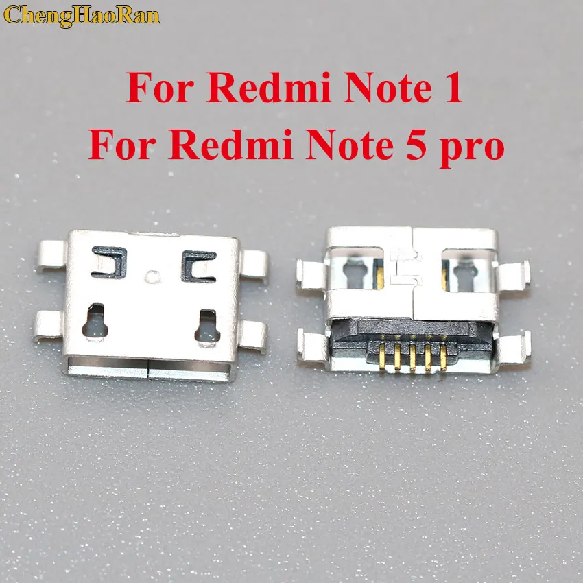 Note 1 Note 5pro ChengHaoRan 50 шт потребительских упаковок для микро USB для Xiaomi Redmi Note 1 2 3 4 4A 4X5 6 6A 5A 5pro 5 PLUS S2 2A разъем jack Разъем зарядный порт - Цвет: Note 1 Note 5pro