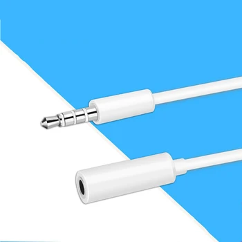 

1m Headphone Extension Cable 3.5mm Jack Male to Female AUX Cable M/F Audio Stereo Extender Cord Earphone 3.5 mm Cloth Cable