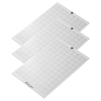 

3Pcs Replacement Cutting Mat Adhesive Mat with Measuring Grid 8 By 12-Inch for Silhouette Cameo Cricut Explore Plotter Machine